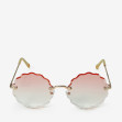 Сонцезахисні окуляри жіночі InBag Sunglasses LS8061 Gradient Orange Gold з чохлом 1
