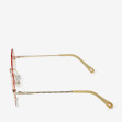 Сонцезахисні окуляри жіночі InBag Sunglasses LS8061 Gradient Orange Gold з чохлом 3