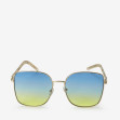 Сонцезахисні окуляри жіночі InBag Sunglasses SM0089-HL251 Gradient Blue-Yellow Gold з чохлом 1