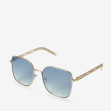 Сонцезахисні окуляри жіночі InBag Sunglasses SM0089-HL251 Gradient Blue Gold з чохлом 2