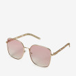 Сонцезахисні окуляри жіночі InBag Sunglasses SM0089-HL251 Gradient Powder Gold з чохлом 2