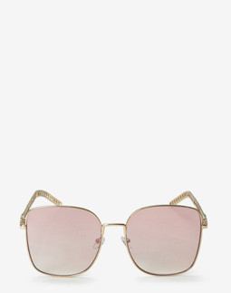 Сонцезахисні окуляри жіночі InBag Sunglasses SM0089-HL251 Gradient Powder Gold з чохлом