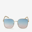 Сонцезахисні окуляри жіночі InBag Sunglasses SM0089-HL251 Gradient Blue-Powder Gold з чохлом 1