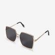 Сонцезахисні окуляри жіночі InBag Sunglasses LS5683 Black Gold з чохлом 2
