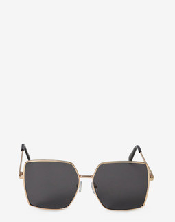 Сонцезахисні окуляри жіночі InBag Sunglasses LS5683 Black Gold з чохлом