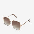 Сонцезахисні окуляри жіночі InBag Sunglasses LS5683 Gradient Brown Gold з чохлом 2
