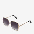 Сонцезахисні окуляри жіночі InBag Sunglasses LS5683 Gradient Black Gold з чохлом 2