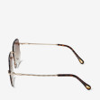 Сонцезахисні окуляри жіночі InBag Sunglasses LS9073 Gradient Brown Gold з чохлом 3