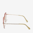 Сонцезахисні окуляри жіночі InBag Sunglasses LS9073 Gradient Pink Gold з чохлом 3