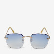 Сонцезахисні окуляри жіночі InBag Sunglasses LS9073 Gradient Blue Gold з чохлом 1
