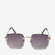 Сонцезахисні окуляри жіночі InBag Sunglasses LS9073 Gradient Gray Gold з чохлом 1
