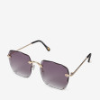 Сонцезахисні окуляри жіночі InBag Sunglasses LS9073 Gradient Gray Gold з чохлом 2