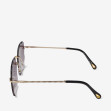 Сонцезахисні окуляри жіночі InBag Sunglasses LS9073 Gradient Gray Gold з чохлом 3