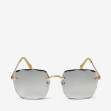 Сонцезахисні окуляри жіночі InBag Sunglasses LS9073 Gradient Green Gold з чохлом 1