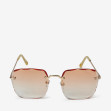 Сонцезахисні окуляри жіночі InBag Sunglasses LS9073 Gradient Orange Gold з чохлом 1