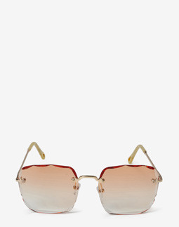 Сонцезахисні окуляри жіночі InBag Sunglasses LS9073 Gradient Orange Gold з чохлом