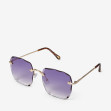 Сонцезахисні окуляри жіночі InBag Sunglasses LS9073 Gradient Violet Gold з чохлом 2