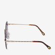 Сонцезахисні окуляри жіночі InBag Sunglasses LS9073 Gradient Violet Gold з чохлом 3