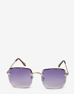 Сонцезахисні окуляри жіночі InBag Sunglasses LS9073 Gradient Violet Gold з чохлом