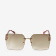 Сонцезахисні окуляри жіночі InBag Sunglasses SM0089-HL313 Gradient Brown-Powder Gold з чохлом 1