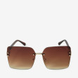 Сонцезахисні окуляри жіночі InBag Sunglasses SM0089-HL313 Gradient Brown Gold з чохлом 1