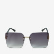 Сонцезахисні окуляри жіночі InBag Sunglasses SM0089-HL313 Gradient Gray Gold з чохлом 1
