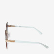 Сонцезахисні окуляри жіночі InBag Sunglasses SM0089-HL313 Gradient Gray-Lilac Gold з чохлом 3