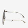 Сонцезахисні окуляри жіночі InBag Sunglasses LS1059 Black Silver з чохлом 3