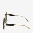 Сонцезахисні окуляри жіночі InBag Sunglasses LS1059 Black Gold з чохлом 3