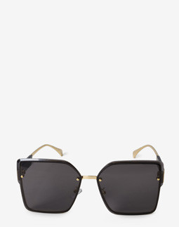 Сонцезахисні окуляри жіночі InBag Sunglasses LS1059 Black Gold з чохлом