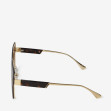 Сонцезахисні окуляри жіночі InBag Sunglasses LS1059 Gradient Brown Gold з чохлом 3