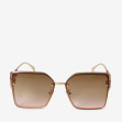 Сонцезахисні окуляри жіночі InBag Sunglasses LS1059 Gradient Brown-Red Gold з чохлом 1