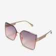 Сонцезахисні окуляри жіночі InBag Sunglasses LS1059 Gradient Lilac Gold з чохлом 1