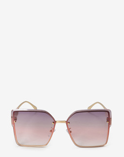 Сонцезахисні окуляри жіночі InBag Sunglasses LS1059 Gradient Lilac Gold з чохлом