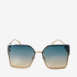 Сонцезахисні окуляри жіночі InBag Sunglasses LS1059 Gradient Emerald Gold з чохлом 1