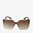 Сонцезахисні окуляри жіночі InBag Sunglasses LS1006 Gradient Brown Gold з чохлом 1