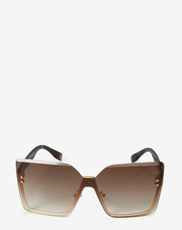 Сонцезахисні окуляри жіночі InBag Sunglasses LS1006 Gradient Brown Gold з чохлом