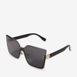 Сонцезахисні окуляри жіночі InBag Sunglasses LS1006 Black Gold з чохлом 2