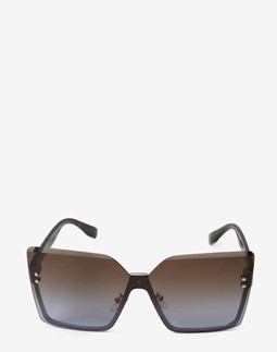 Сонцезахисні окуляри жіночі InBag Sunglasses LS1006 Gradient Brown-Gray Silver з чохлом
