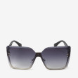 Сонцезахисні окуляри жіночі InBag Sunglasses LS1006 Gradient Dark Gray Silver з чохлом 1