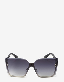 Сонцезахисні окуляри жіночі InBag Sunglasses LS1006 Gradient Dark Gray Silver з чохлом