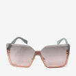 Сонцезахисні окуляри жіночі InBag Sunglasses LS1006 Gradient Brown-Pink Gold з чохлом 1