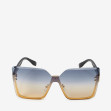 Сонцезахисні окуляри жіночі InBag Sunglasses LS1006 Gradient Dark Blue-Yellow Gold з чохлом 1