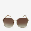 Сонцезахисні окуляри жіночі InBag Sunglasses LS5653 Gradient Brown Gold з чохлом 1