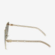 Сонцезахисні окуляри жіночі InBag Sunglasses LS5653 Gradient Brown Gold з чохлом 3