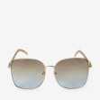 Сонцезахисні окуляри жіночі InBag Sunglasses LS5653 Gradient Brown-Blue Gold з чохлом 1