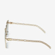 Сонцезахисні окуляри жіночі InBag Sunglasses LS5653 Gradient Brown-Blue Gold з чохлом 3