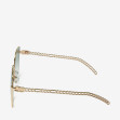 Солнцезащитные очки женские InBag Sunglasses LS5653 Gradient Green Gold с чехлом 3