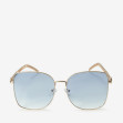 Сонцезахисні окуляри жіночі InBag Sunglasses LS5653 Gradient Blue Gold з чохлом 1