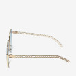 Сонцезахисні окуляри жіночі InBag Sunglasses LS5653 Gradient Blue Gold з чохлом 3
